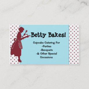 Visite Rouge vintage et Aqua faisant cuire le carte de