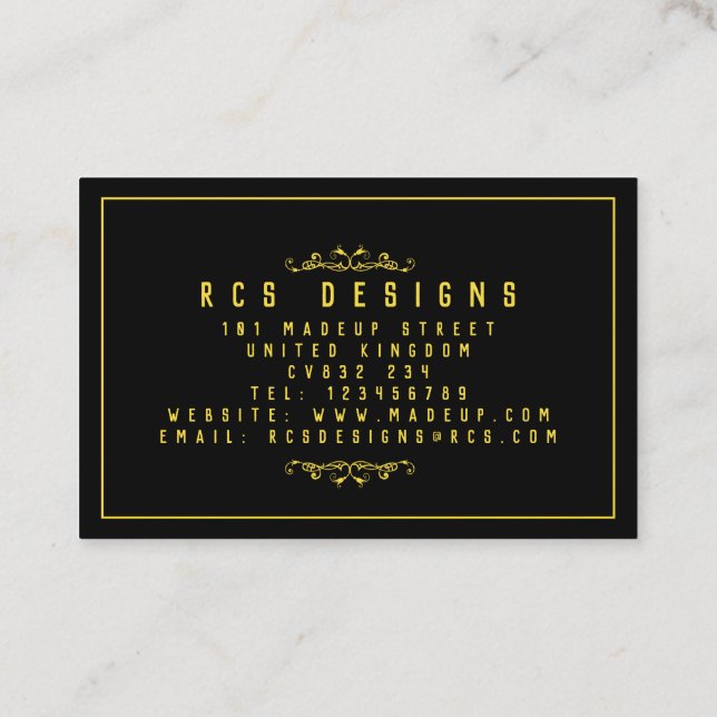 Visite Royaume-Uni / Euro, 8,5 cm x 5,5 cm Carte de visit (Dos)