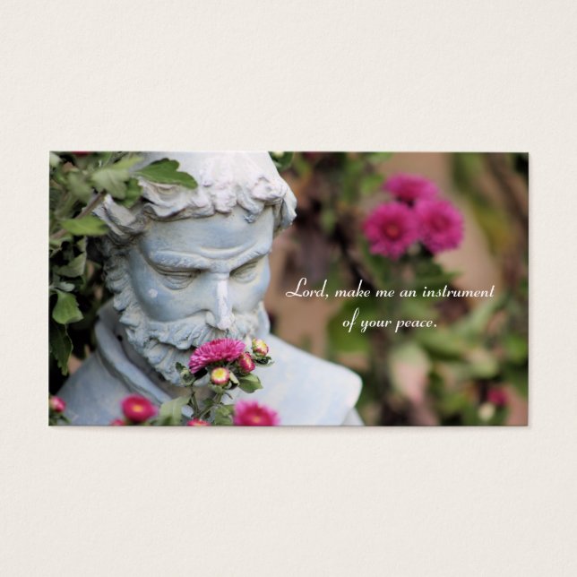 Visite Saint François d'Assise Cartes de prière (Devant)