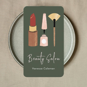 Visite Salon de beauté moderne minimal Qr Code Carte de v