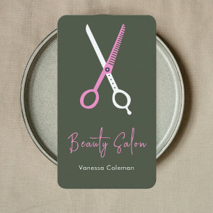 Visite Salon de coiffure de beauté Forêt rose Carte de vi