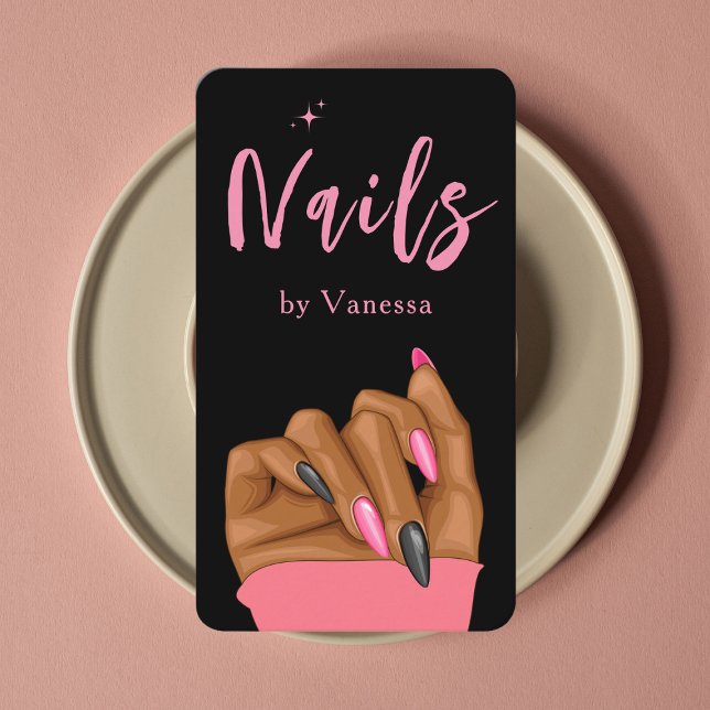 Visite Salon de l'artiste des ongles Qr Code Carte de vis (Créateur téléchargé)