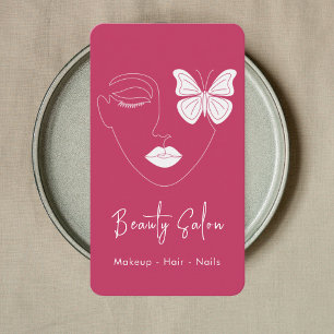 Visite Salon professionnel minimaliste de beauté Carte de