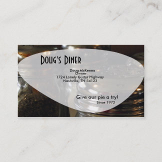 Visite Salt Shaker Diner Amusant Restaurant Carte de visi