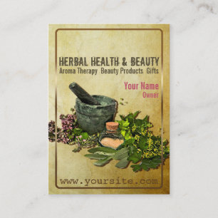 Visite Santé et beauté de fines herbes - carte de visit