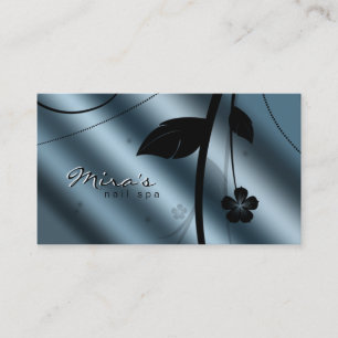 Visite Satin bleu turquoise métallique de carte de visit
