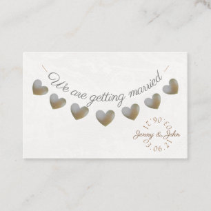 Visite Sauvez la carte d'étamine de coeur de perle de