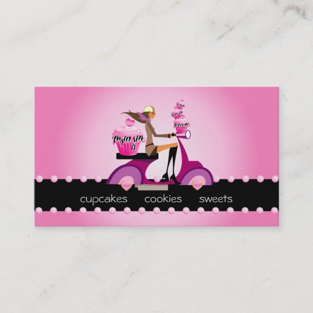 Visite Scooter de petit gâteau de zèbre de carte de (Devant)
