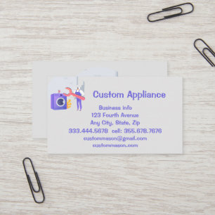 Visite Service d'appliance personnalisé et Carte de visit