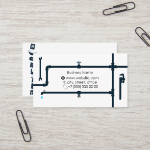 Visite Service de canalisation de plomberie et carte de v