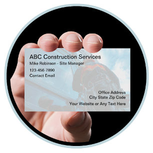 Visite Services de construction de bâtiments Carte de vis