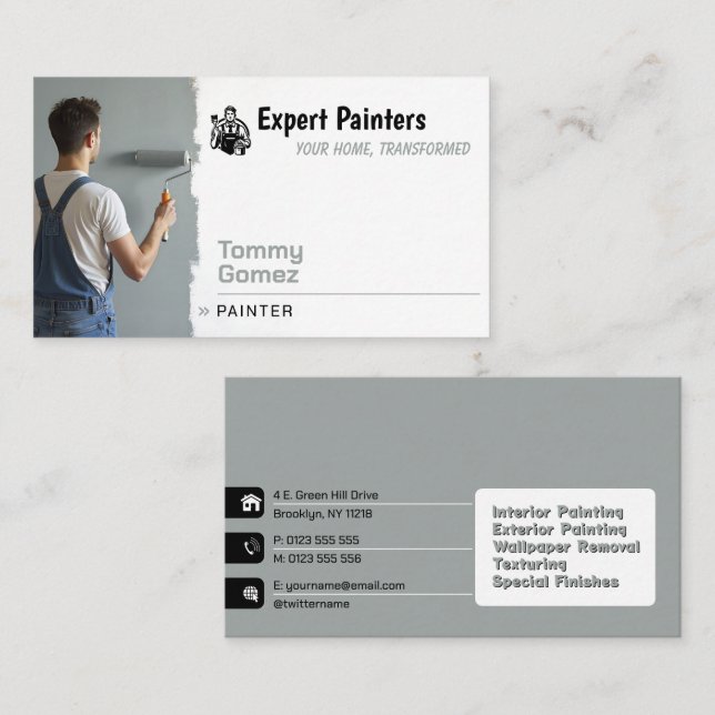 Visite Services de peinture | Expert Peintres Carte de vi (Devant / Derrière)