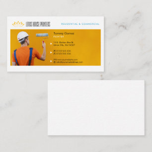 Visite Services de peinture Peintre au travail Carte de