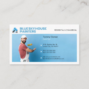 Visite Services de peinture Peintre au travail Carte de