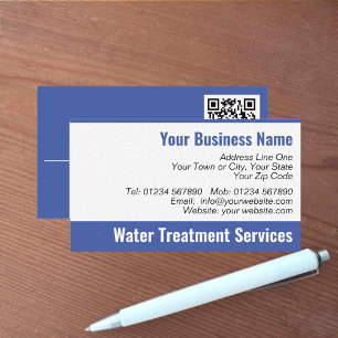 Visite Services de traitement de l'eau QR Code Carte de v