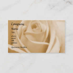Visite S'est levé - crème - le modèle de carte de visi