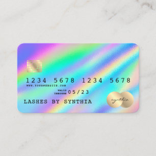 Visite Style de carte de crédit moderne Holographe