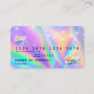 Visite Style de carte de crédit moderne Holographe