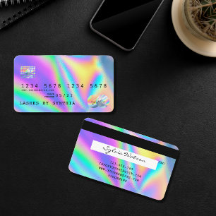 Visite Style de carte de crédit moderne Holographe