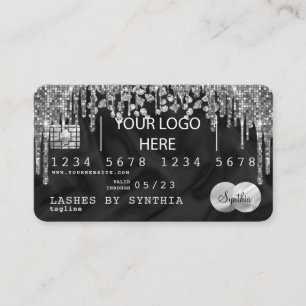 Visite Style de carte de crédit Silver Diamond ajoutez vo