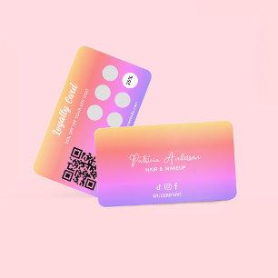 Visite Stylé Holographique Lash Salon ou carte de fidélit