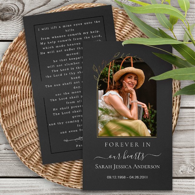 Visite Sympathie funéraire Carte de prière commémorative (Créateur téléchargé)