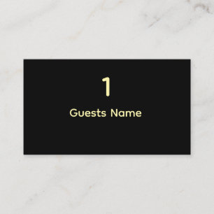 Visite Taille standard de carte de table de mariage