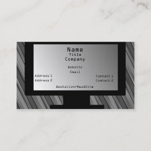 Visite Tech Savvy Carte de visite, gris clair