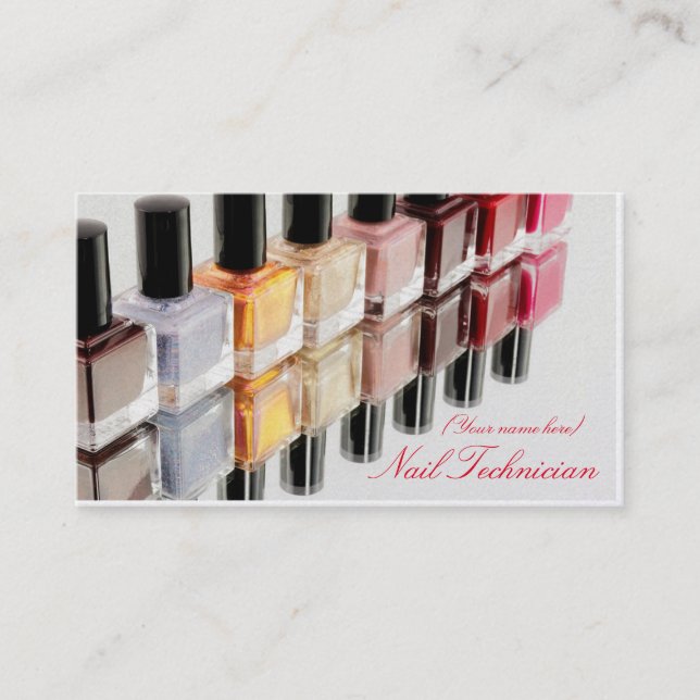 Visite Technicien carte de visite/Nail (Devant)