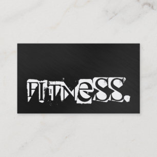 Visite Tendance Attractive Cool Grey Fitness Carte de vis