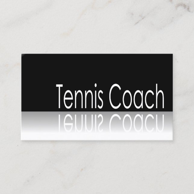 Visite Texte de réflexion - Entraîneur de tennis - Carte  (Devant)