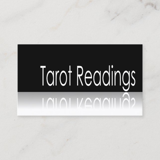 Visite Texte réfléchi - Lectures de Tarot - Carte de visi (Devant)