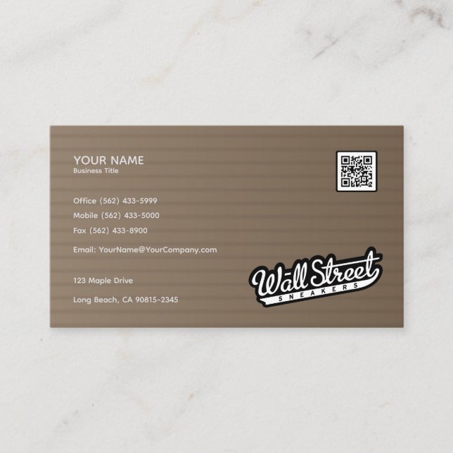 Visite Texture du grain de bois - Conception Carte de vis (Devant)