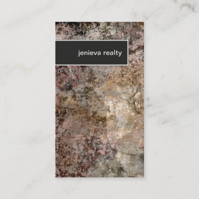 Visite Texture grunge élégante de roche de carte de (Devant)