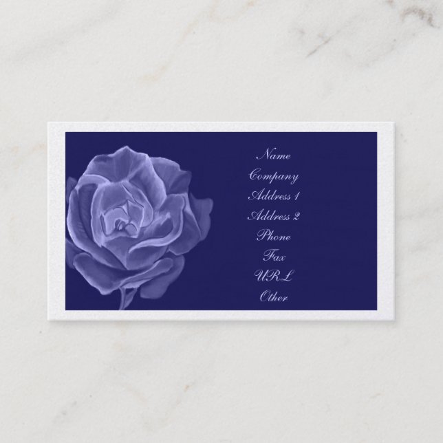 Visite Ton rose de bleu de carte d'affaires/profil (Devant)