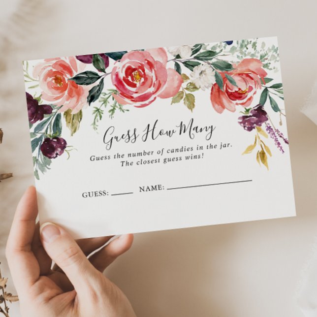 Visite Tropical Colorful Summer Devinez Combien De Carte  (Créateur téléchargé)