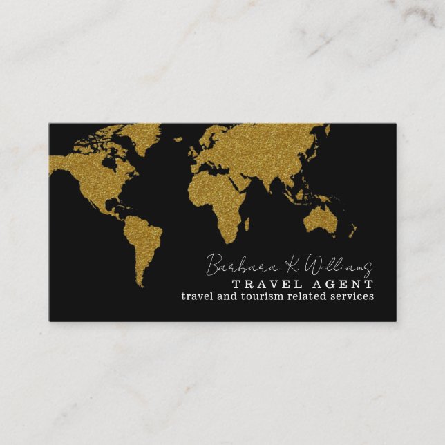 Visite une carte pour les agents de voyage (Devant)