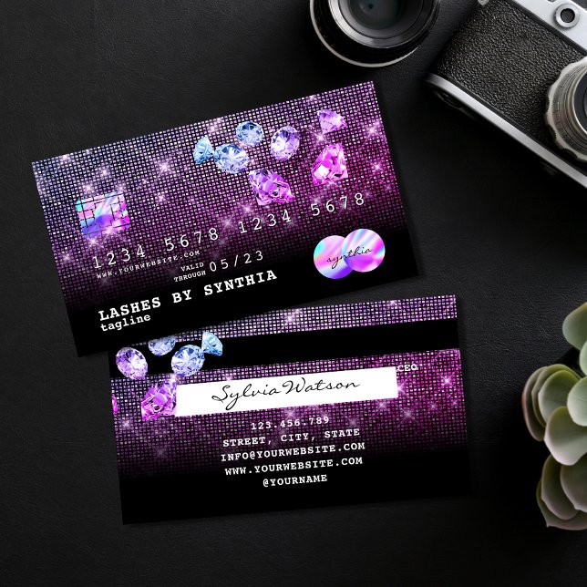 Visite Unicorn Diamonds Parties scintillant de carte de c (Créateur téléchargé)