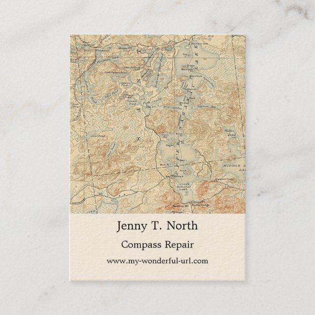 Visite Upper Saranac Lake Détail de l'ancienne carte topo (Devant)