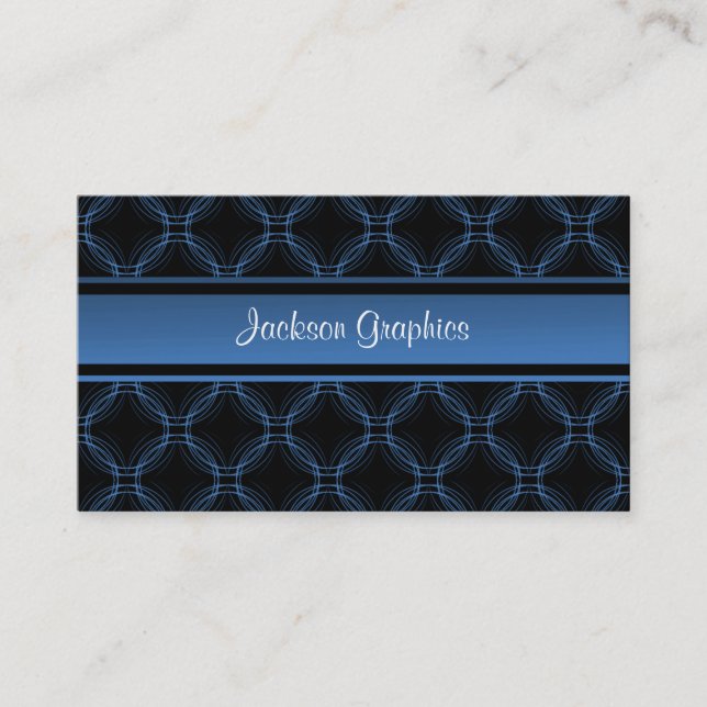 Visite Uptown Elegance Carte de visite, bleu électrique (Devant)