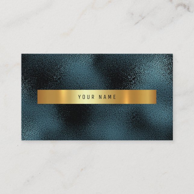 Visite Verre Tropical Green Gold Turquoise Vip Carte de v (Devant)