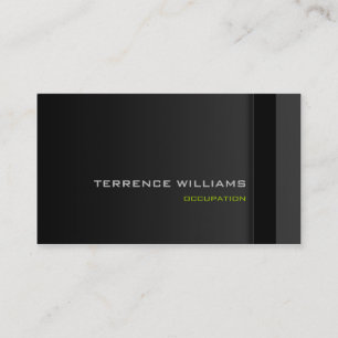 Visite Vert minimal moderne de noir de modèle de carte d