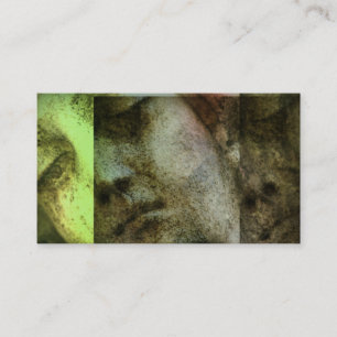 Visite Vintage Angélique Statue Face Grunge Carte de visi