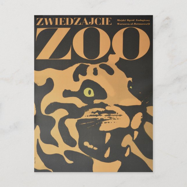 Visite vintage Carte Postale Zoo Travel (Devant)