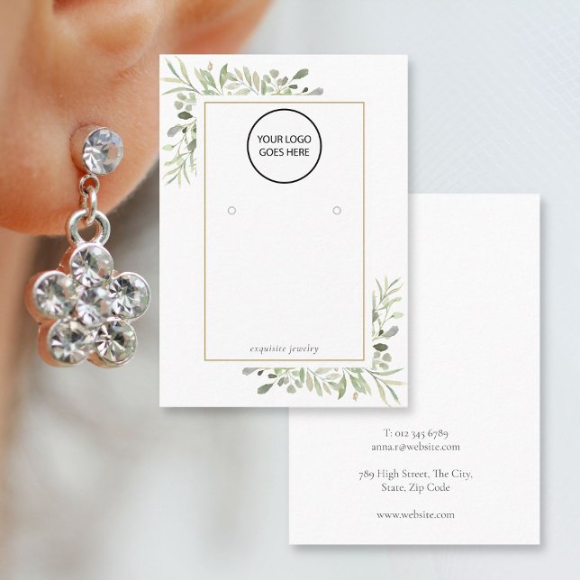 Visite Votre carte de présentation de boucles d'oreilles  (Créateur téléchargé)