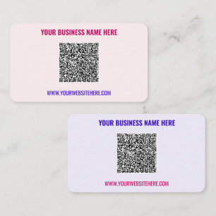 Visite Votre code QR Informations textuelles Carte de vis