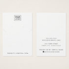 Votre logo et collier de couleur cartes d'affichag