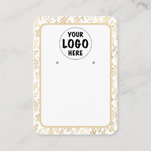Visite Votre logo Gold Leaf Bordure de la carte d'oreille