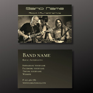 Visite Votre propre groupe de musique photo Carte de visi