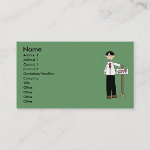 Visite Vraie carte de profil d'agent immobilier